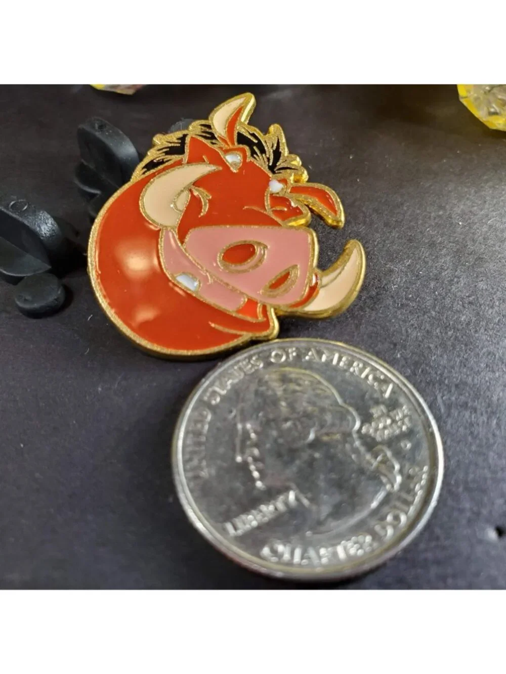 Disney Lion King Trading Pin Pumbaa WartHog Face Lapel Pin Brooch Badge Jewelry